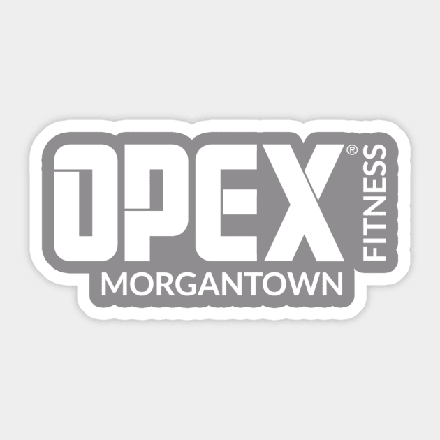 White Logo OPEX Design! Sticker by OPEX Morgantown